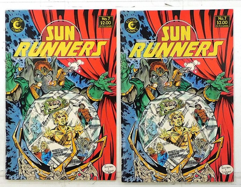 Sun Runners Lot of 2 #7 x2 (1985) Eclipse Comics 1st Print Comic Books (Eclipse Comics, 1985), raw, ungraded comic book — front cover