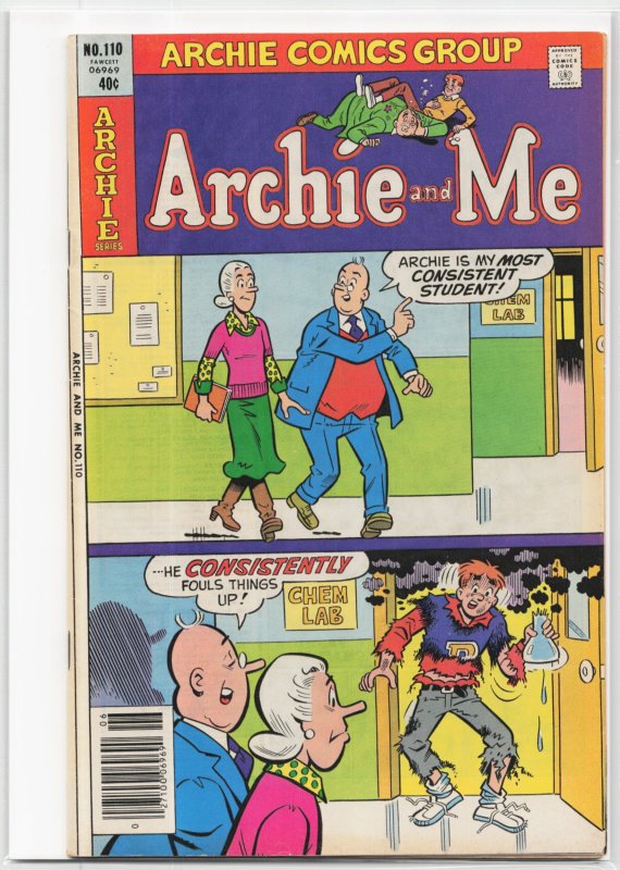Archie and Me #110 (Archie Comics, 1979), raw, ungraded comic book — front cover