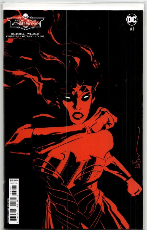 Knight Terrors: Wonder Woman #1 (2023), raw, ungraded comic book — front cover