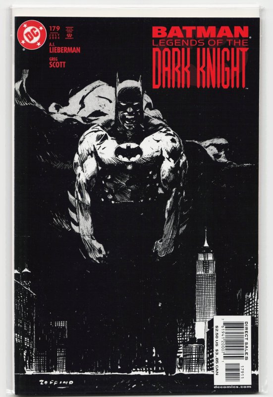 Batman: Legends of the Dark Knight #179 (DC Comics, 2004), raw, ungraded comic book — front cover