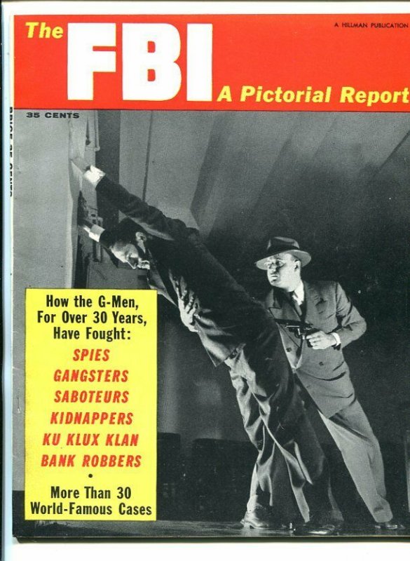 The Fbi a Pictorial Report #1 (1957), raw, ungraded comic book — front cover