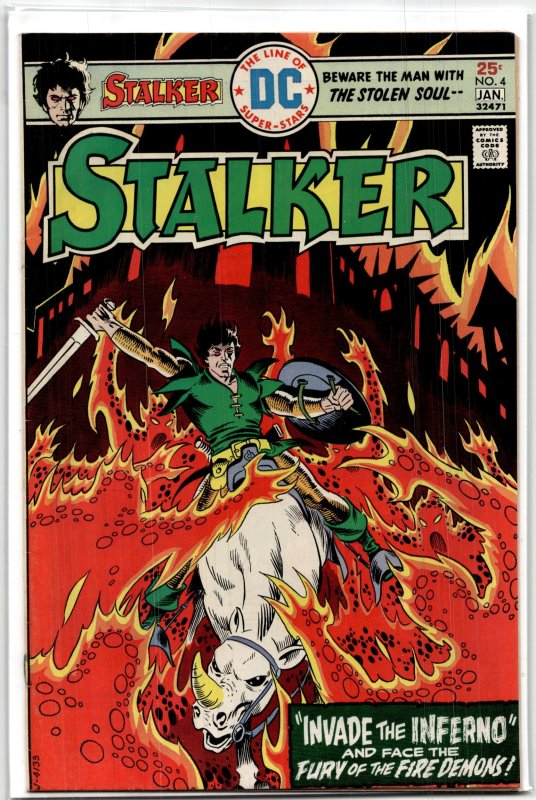 Stalker #4 (1975), raw, ungraded comic book — front cover
