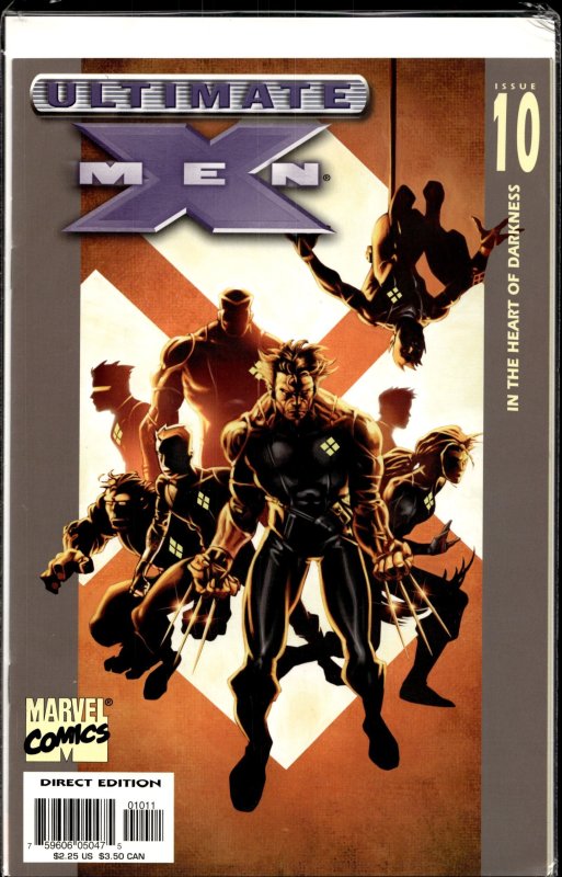 Ultimate X-Men #10 (Marvel Comics, 2001), raw, ungraded comic book — front cover