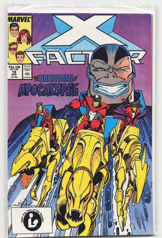 X-Factor #19 (Marvel Comics, 1987), raw, ungraded comic book — front cover
