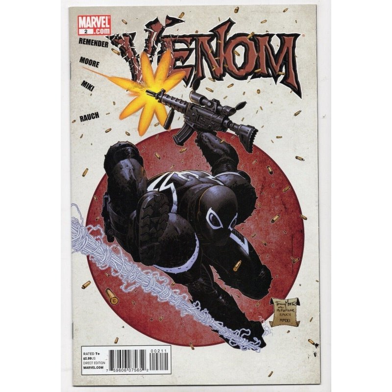 Venom #2 (Marvel Comics, 2011), raw comic book in NM- 9.2 condition — front cover