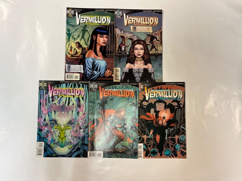 5 Vermillion DC Comic Books # 1 2 3 10 11 Batman Superman Wonder Woman 4 JS51, raw, ungraded comic book — front cover