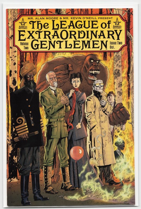 The League of Extraordinary Gentlemen #2 (America's Best Comics, 2002), raw, ungraded comic book — front cover