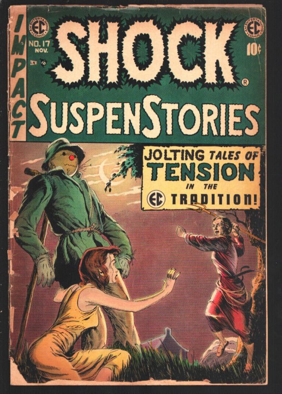 Shock SuspenStories #17-1954-EC-Frankenstein Story by Reed Crandall-Scarecrow... (EC Comics, 1954), raw, ungraded comic book — front cover