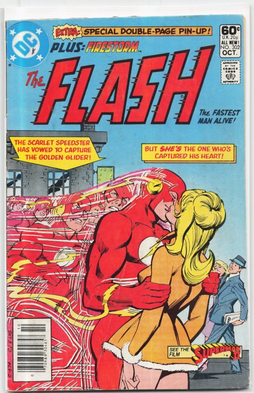 The Flash #302 (DC Comics, 1981), raw, ungraded comic book — front cover