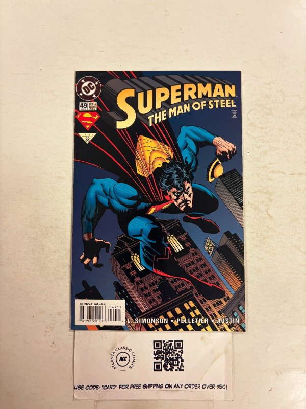Superman the Man of Steel #49 (DC Comics), raw comic book in NM condition — front cover