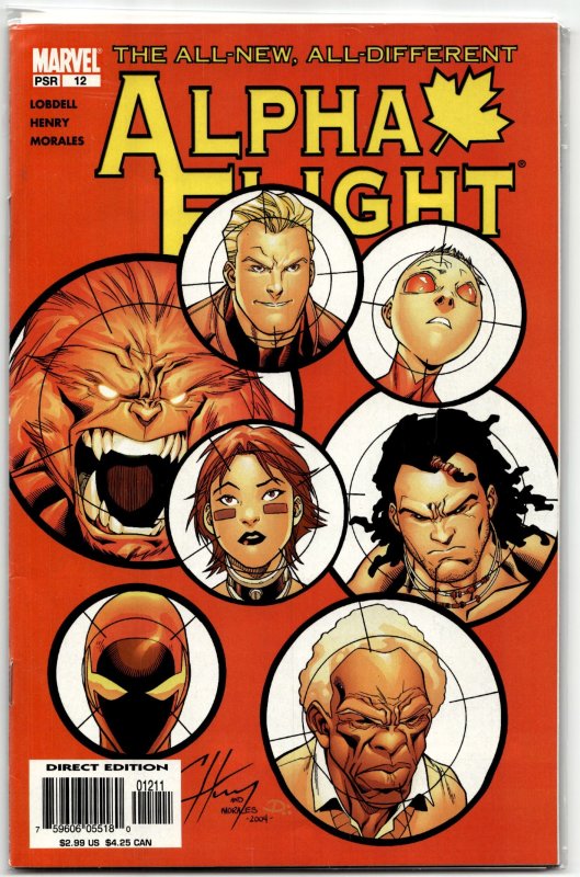 Alpha Flight #12 (Marvel Comics, 2005), raw, ungraded comic book — front cover