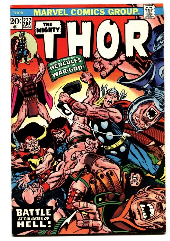 Thor #222 (Marvel Comics, 1974), raw comic book in VF condition — front cover