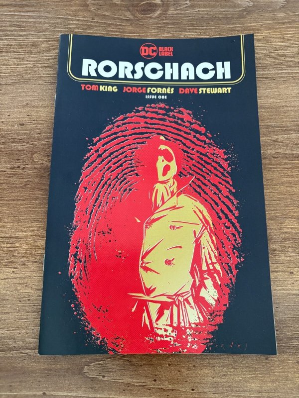 Lot of 6 Rorschach DC Comic Books # 1 2 3 4 5 6 NM Black Label 1 J324, raw comic book in NM condition — front cover