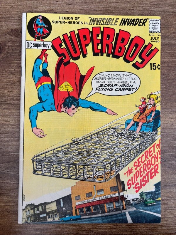 Superboy #176 (DC Comics), raw comic book in VF/NM condition — front cover