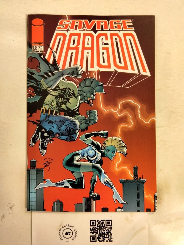 The Savage Dragon #55 (Image Comics), raw comic book in NM condition — front cover
