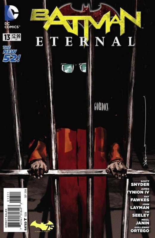 Batman Eternal #13 (2014), raw comic book in VF+ condition — front cover