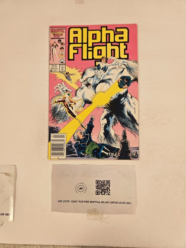 Alpha Flight #44 (Marvel Comics), raw comic book in VF condition — front cover