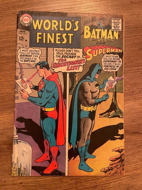 World's Finest Comics #171 (DC Comics, 1967), raw comic book in VG/FN condition — front cover