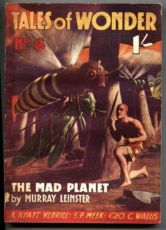 Pulp: Tales of Wonder #6 (1939), raw, ungraded comic book — front cover