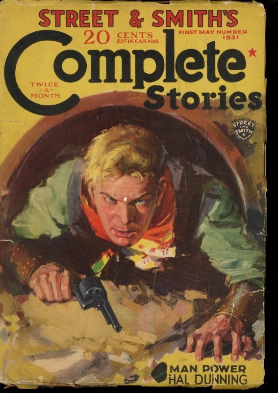Complete Stories - 05/01/31 - Condition: G-VG - Adventure Pulp -36628, raw comic book in VG condition — front cover