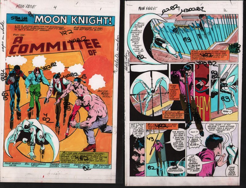 Moon Knight #4 (Marvel Comics, 1981), raw, ungraded comic book — front cover