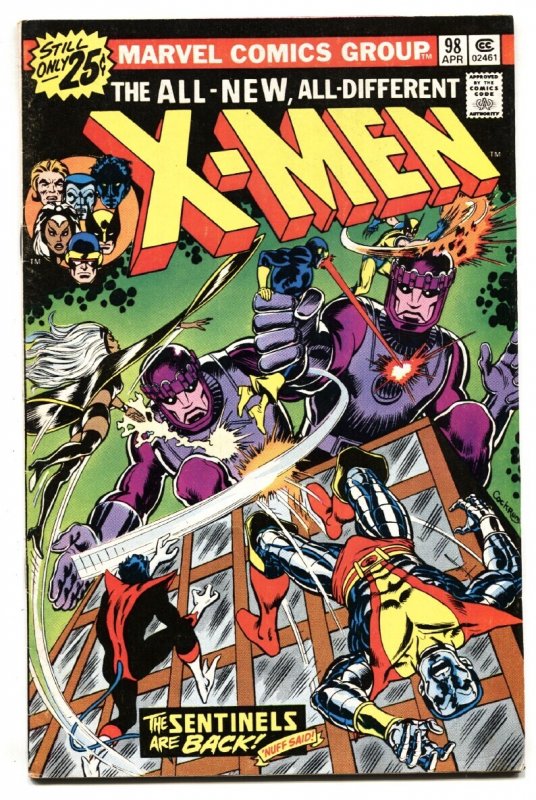 X-Men #98 (Marvel Comics, 1976), raw comic book in VF- condition — front cover