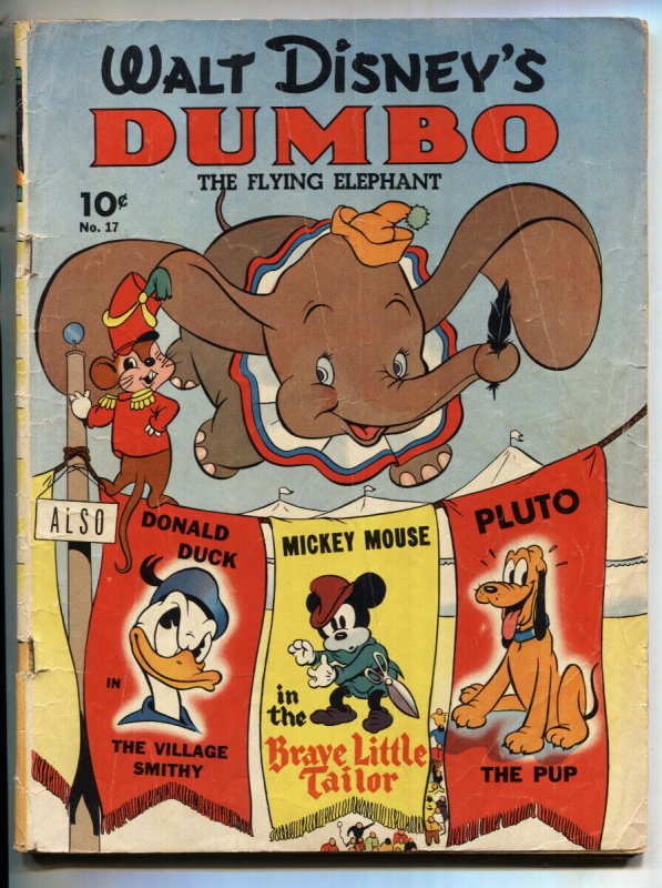Dumbo-Four Color Comics #17 (1941), raw, ungraded comic book — front cover