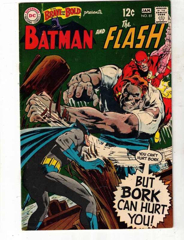 The Brave and the Bold #81 (DC Comics, 1969), raw comic book in VF/NM condition — front cover
