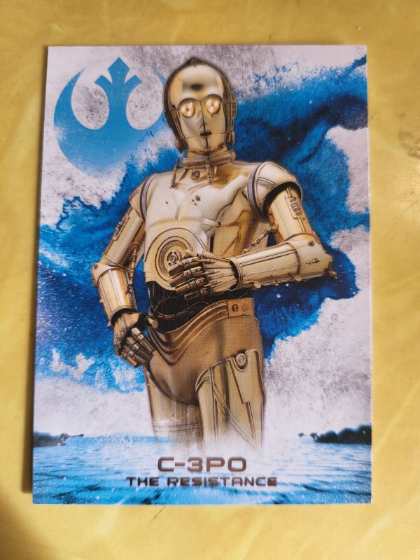 2017 Star Wars: The Last Jedi Series 2 - the Resistance #RS-9 C-3PO (2017), raw, ungraded comic book — front cover