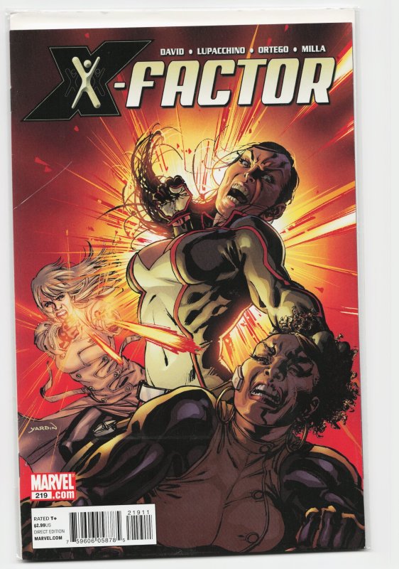 X-Factor #219 (Marvel Comics, 2011), raw, ungraded comic book — front cover