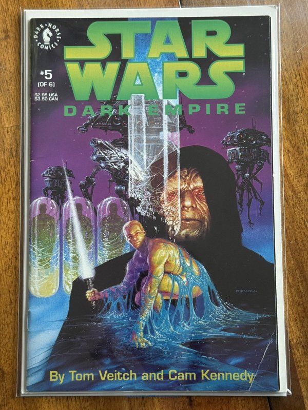Star Wars: Dark Empire #5 (Dark Horse Comics, 1991), raw comic book in FN+ 6.5 condition — front cover