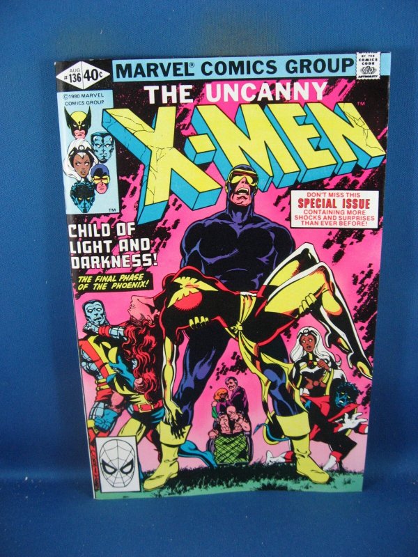Uncanny X-Men #136 (Marvel Comics, 1980), raw comic book in NM- condition — front cover