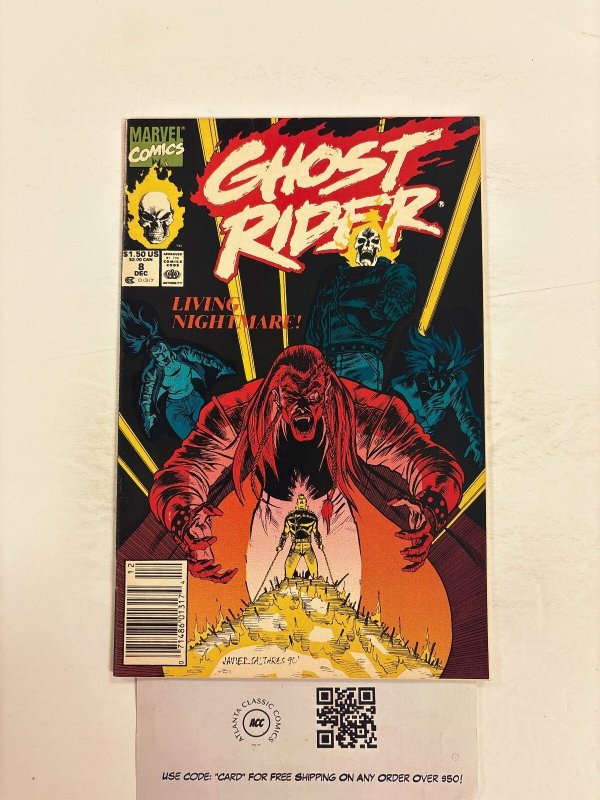 Ghost Rider #8 (Marvel Comics), raw comic book in NM condition — front cover
