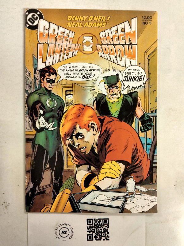 Green Lantern Green Arrow #5 (DC Comics), raw comic book in NM condition — front cover