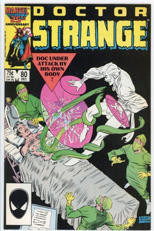 Doctor Strange #80 (Marvel Comics, 1986), raw comic book in NM- 9.2 condition — front cover
