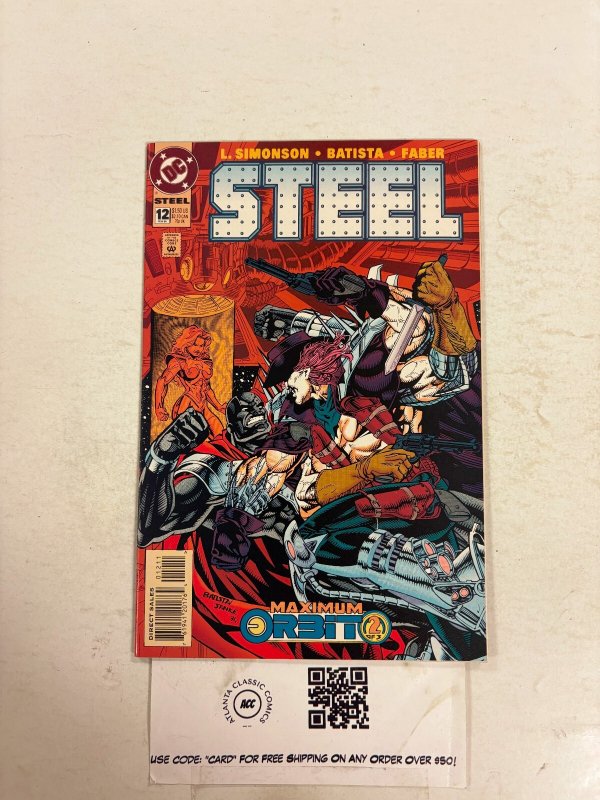 Steel #12 (DC Comics, 1995), raw comic book in NM condition — front cover