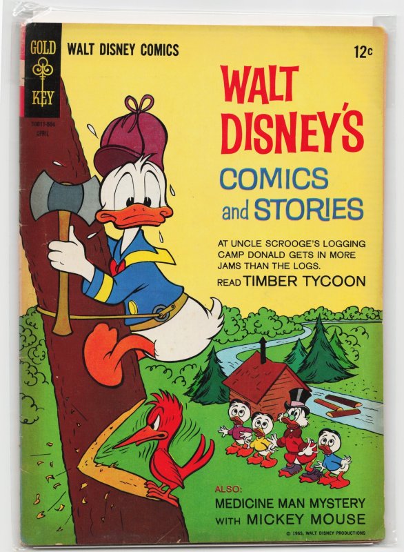 Walt Disney's Comics and Stories #295 (Gold Key, 1965), raw, ungraded comic book — front cover