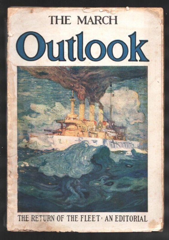 Pulp: Outlook 2/1909-Henry Reuterdahl Cover-Elbert F. Baldwin-Yellowstone Ke..., raw, ungraded comic book — front cover