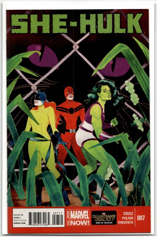 She-Hulk #7 (Marvel Comics, 2014), raw, ungraded comic book — front cover