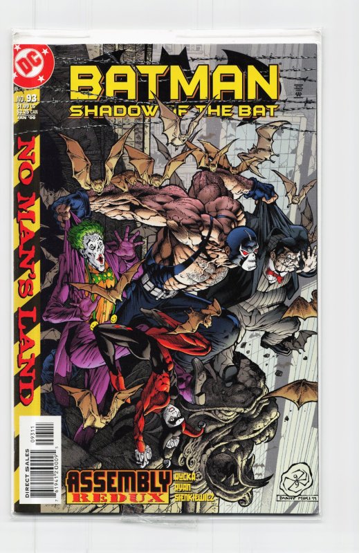 Batman: Shadow of the Bat #93 (DC Comics, 2000), raw, ungraded comic book — front cover