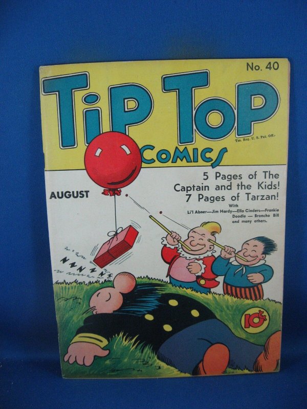 Tip Top Comics #40 (United Feature Syndicate, 1939), raw, ungraded comic book — front cover