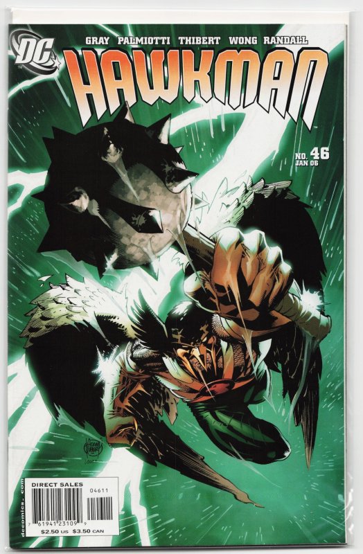 Hawkman #46 (DC Comics, 2006), raw, ungraded comic book — front cover