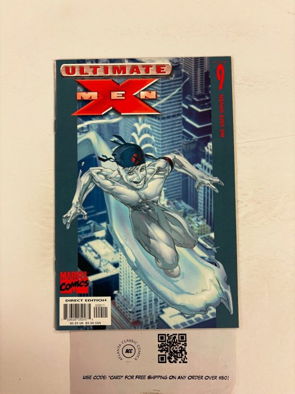 Ultimate X-Men #9 (Marvel Comics, 2001), raw comic book in NM condition — front cover