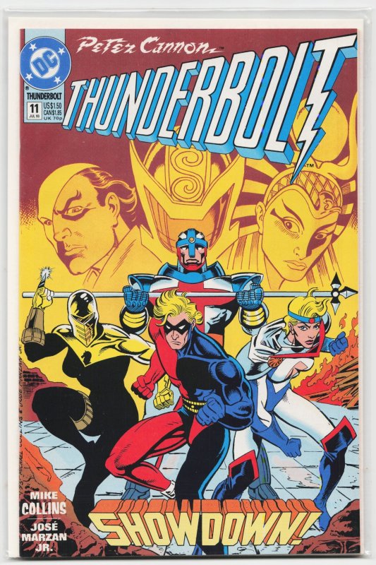 Peter Cannon - Thunderbolt #11 (DC Comics, 1993), raw, ungraded comic book — front cover