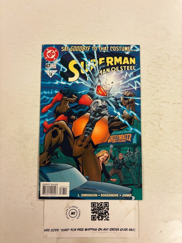 Superman the Man of Steel #67 (DC Comics), raw comic book in NM condition — front cover