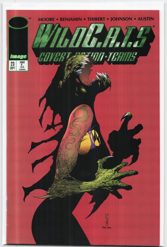 WildC.A.T.s: Covert Action Teams #23 (Image Comics, 1995), raw, ungraded comic book — front cover