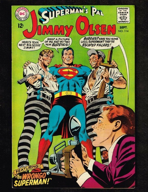 Superman's Pal #114 (1968), raw comic book in 8.0 condition — front cover