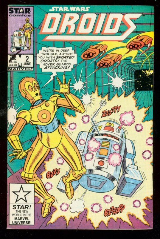 Droids #2 (Marvel Comics, 1986), raw comic book in FN condition — front cover