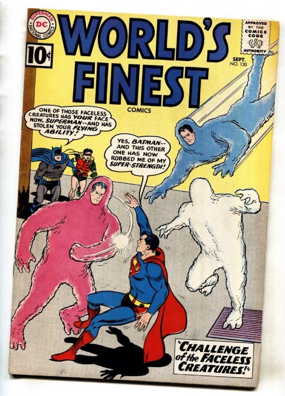 World's Finest #120 (DC Comics, 1961), raw comic book in FN+ condition — front cover
