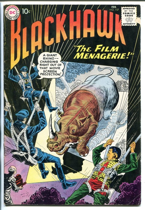 Blackhawk #157 (DC Comics, 1960), raw, ungraded comic book — front cover